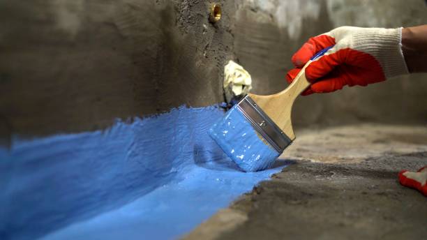 Commercial Exterior Waterproofing project at a Oxford, OH business property by SJ Waterproofing Pros